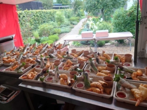 Fødselsdag Holstebro Friske forårsruller med rejer og almindelige forårsruller til fødselsdag i med Foodtruck